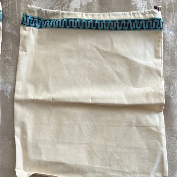 Tory Burch Cream Drawstring Bags (3) - Picture 4 of 4